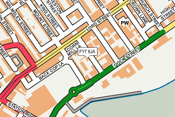 FY7 6JA map - OS OpenMap – Local (Ordnance Survey)
