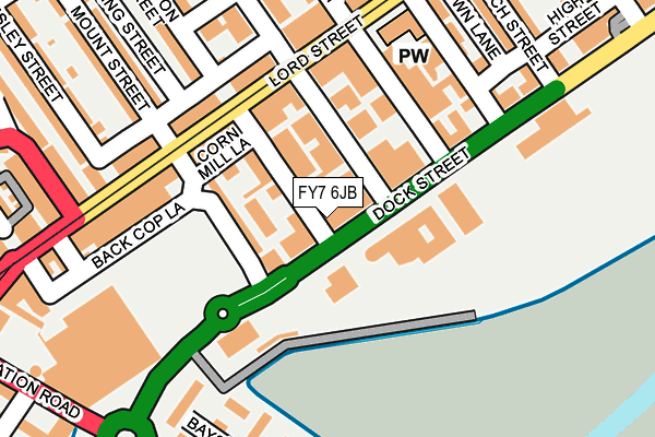 FY7 6JB map - OS OpenMap – Local (Ordnance Survey)