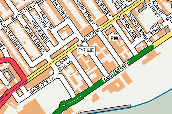 FY7 6JE map - OS OpenMap – Local (Ordnance Survey)