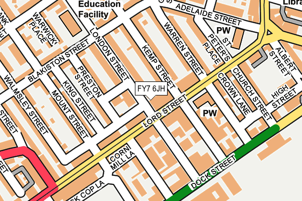 FY7 6JH map - OS OpenMap – Local (Ordnance Survey)