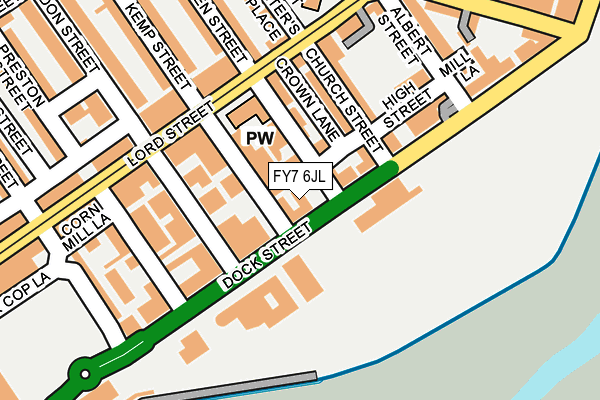FY7 6JL map - OS OpenMap – Local (Ordnance Survey)