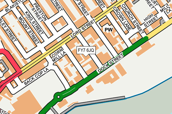 FY7 6JQ map - OS OpenMap – Local (Ordnance Survey)