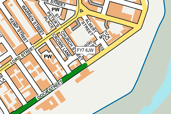 FY7 6JW map - OS OpenMap – Local (Ordnance Survey)