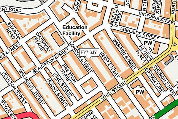 FY7 6JY map - OS OpenMap – Local (Ordnance Survey)
