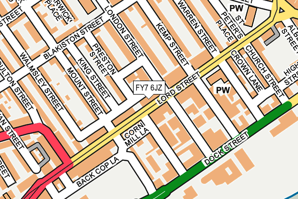 FY7 6JZ map - OS OpenMap – Local (Ordnance Survey)