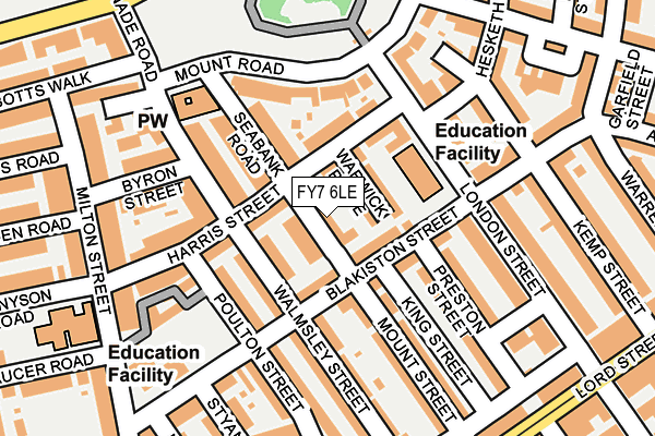 FY7 6LE map - OS OpenMap – Local (Ordnance Survey)