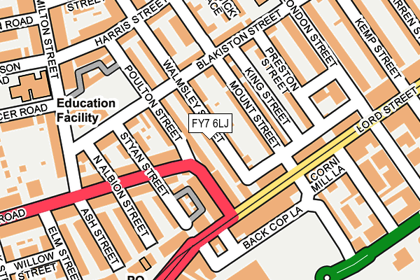 FY7 6LJ map - OS OpenMap – Local (Ordnance Survey)