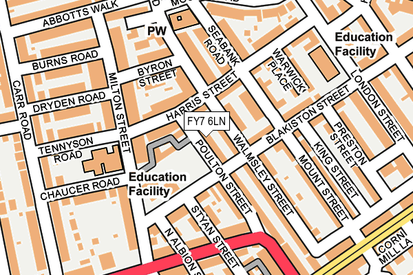 FY7 6LN map - OS OpenMap – Local (Ordnance Survey)