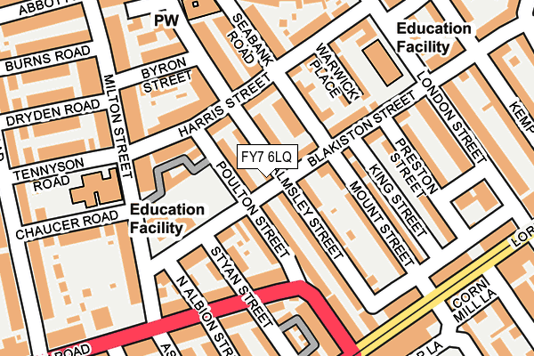 FY7 6LQ map - OS OpenMap – Local (Ordnance Survey)