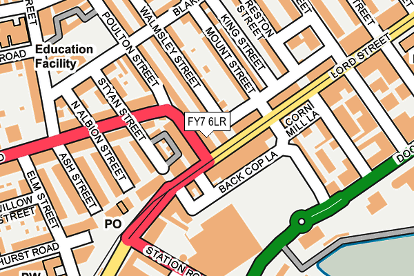 FY7 6LR map - OS OpenMap – Local (Ordnance Survey)