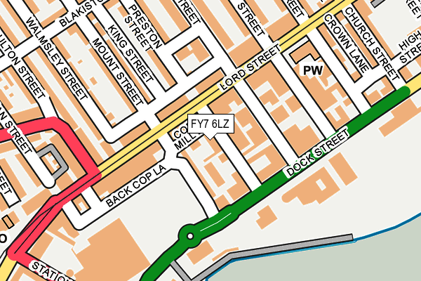 FY7 6LZ map - OS OpenMap – Local (Ordnance Survey)