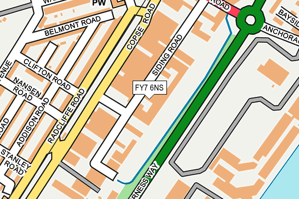 FY7 6NS map - OS OpenMap – Local (Ordnance Survey)