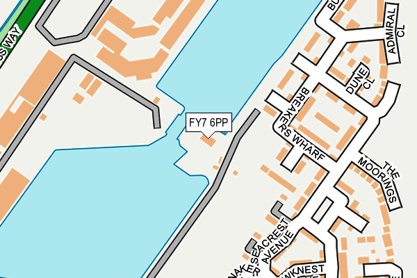 FY7 6PP map - OS OpenMap – Local (Ordnance Survey)