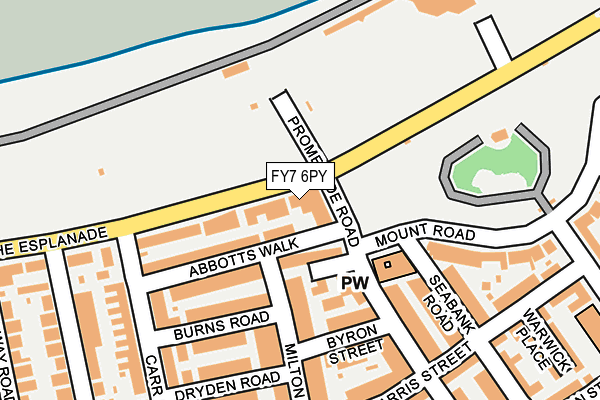FY7 6PY map - OS OpenMap – Local (Ordnance Survey)