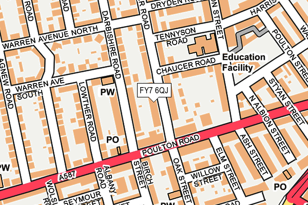 FY7 6QJ map - OS OpenMap – Local (Ordnance Survey)
