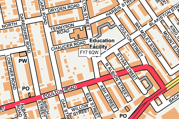 FY7 6QW map - OS OpenMap – Local (Ordnance Survey)