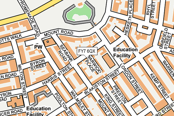 FY7 6QX map - OS OpenMap – Local (Ordnance Survey)