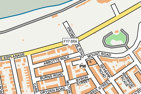 FY7 6RA map - OS OpenMap – Local (Ordnance Survey)