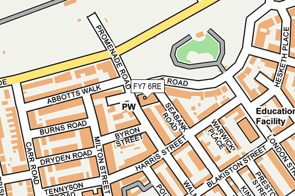 FY7 6RE map - OS OpenMap – Local (Ordnance Survey)