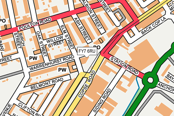 FY7 6RU map - OS OpenMap – Local (Ordnance Survey)