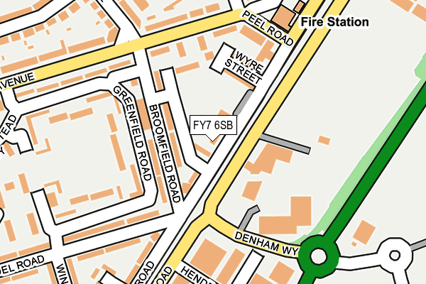 FY7 6SB map - OS OpenMap – Local (Ordnance Survey)