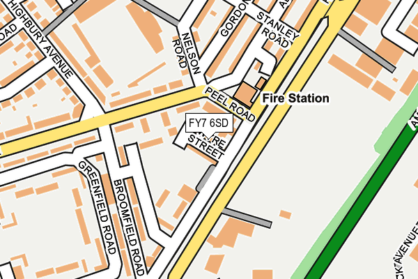FY7 6SD map - OS OpenMap – Local (Ordnance Survey)