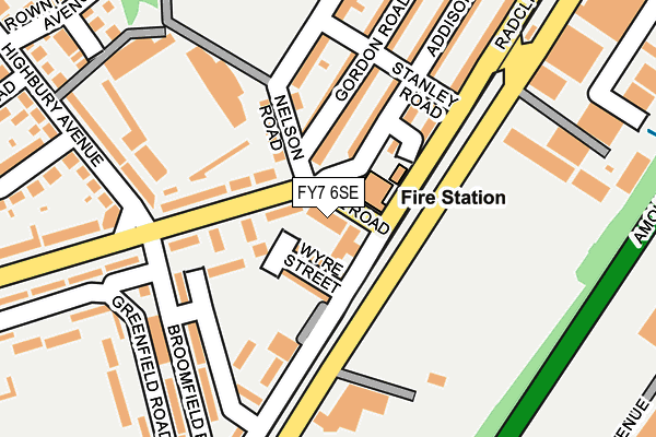 FY7 6SE map - OS OpenMap – Local (Ordnance Survey)