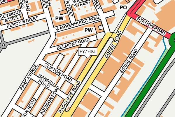 FY7 6SJ map - OS OpenMap – Local (Ordnance Survey)