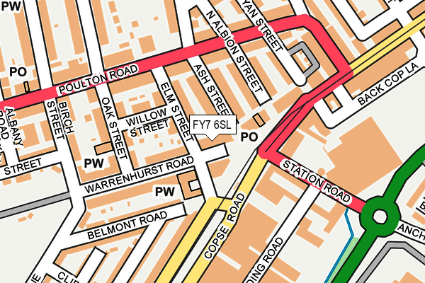 FY7 6SL map - OS OpenMap – Local (Ordnance Survey)