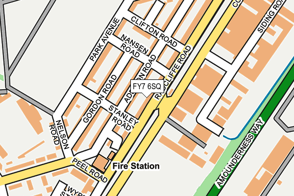 FY7 6SQ map - OS OpenMap – Local (Ordnance Survey)