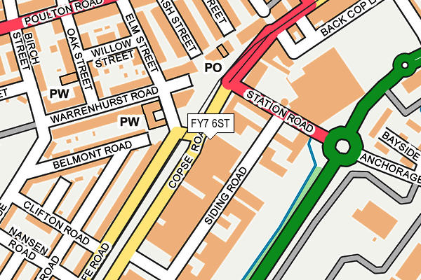 FY7 6ST map - OS OpenMap – Local (Ordnance Survey)