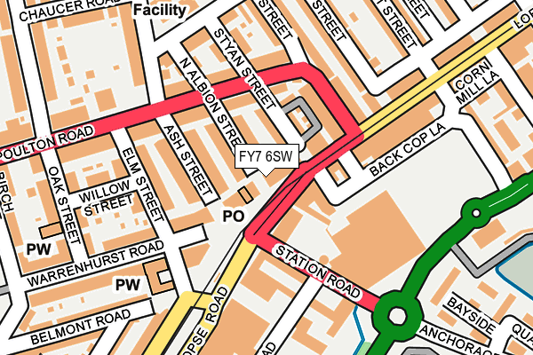 FY7 6SW map - OS OpenMap – Local (Ordnance Survey)