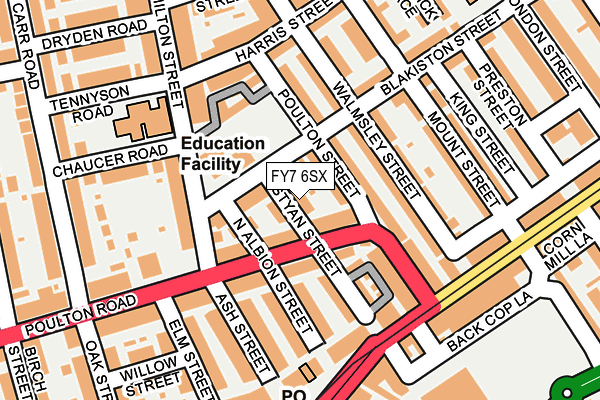 FY7 6SX map - OS OpenMap – Local (Ordnance Survey)