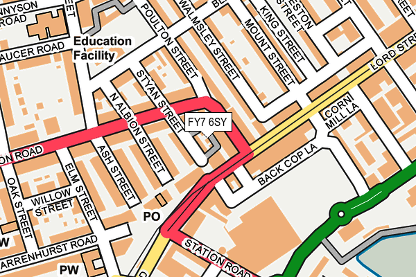 FY7 6SY map - OS OpenMap – Local (Ordnance Survey)