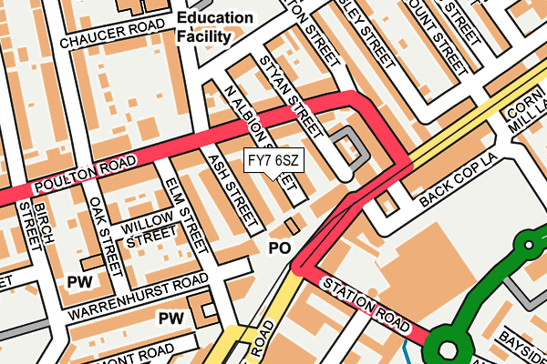 FY7 6SZ map - OS OpenMap – Local (Ordnance Survey)