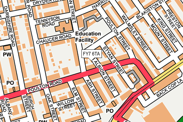FY7 6TA map - OS OpenMap – Local (Ordnance Survey)