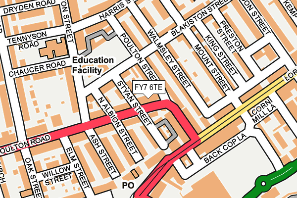FY7 6TE map - OS OpenMap – Local (Ordnance Survey)