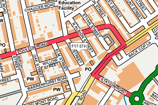 FY7 6TH map - OS OpenMap – Local (Ordnance Survey)