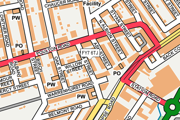 FY7 6TJ map - OS OpenMap – Local (Ordnance Survey)