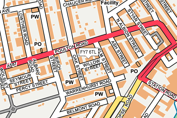FY7 6TL map - OS OpenMap – Local (Ordnance Survey)