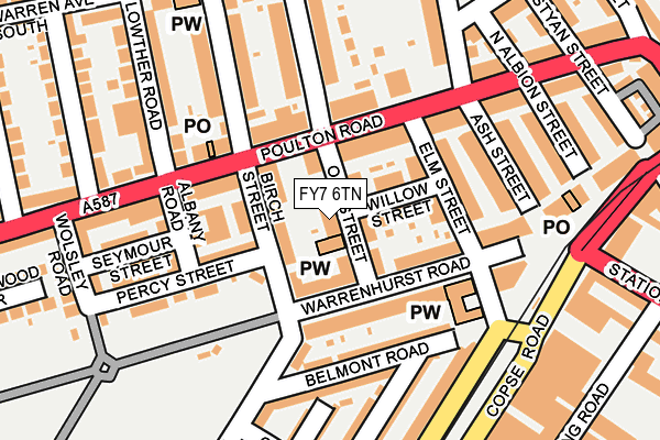 FY7 6TN map - OS OpenMap – Local (Ordnance Survey)