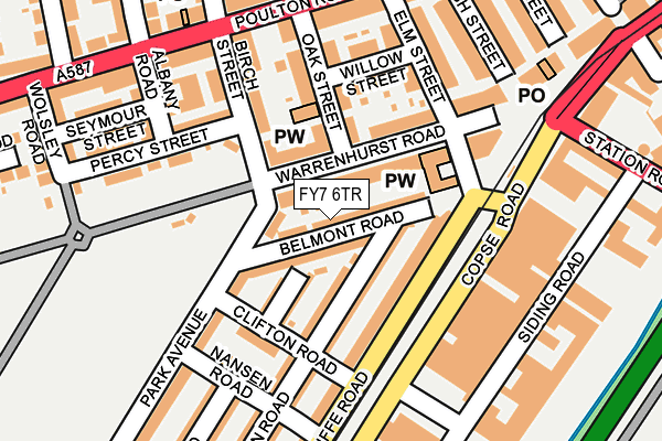 FY7 6TR map - OS OpenMap – Local (Ordnance Survey)