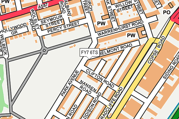 FY7 6TS map - OS OpenMap – Local (Ordnance Survey)