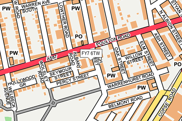 FY7 6TW map - OS OpenMap – Local (Ordnance Survey)