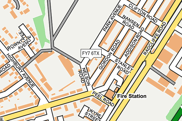 FY7 6TX map - OS OpenMap – Local (Ordnance Survey)