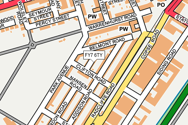 FY7 6TY map - OS OpenMap – Local (Ordnance Survey)