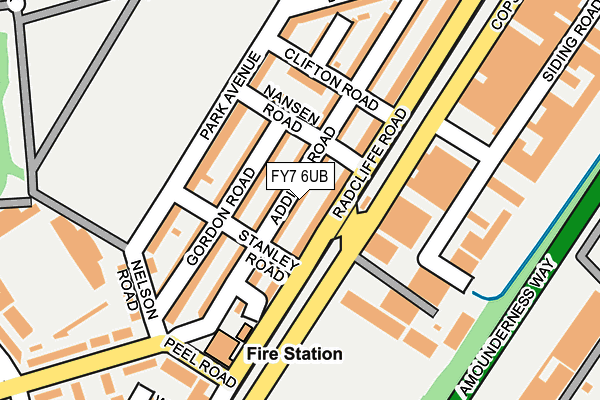 FY7 6UB map - OS OpenMap – Local (Ordnance Survey)