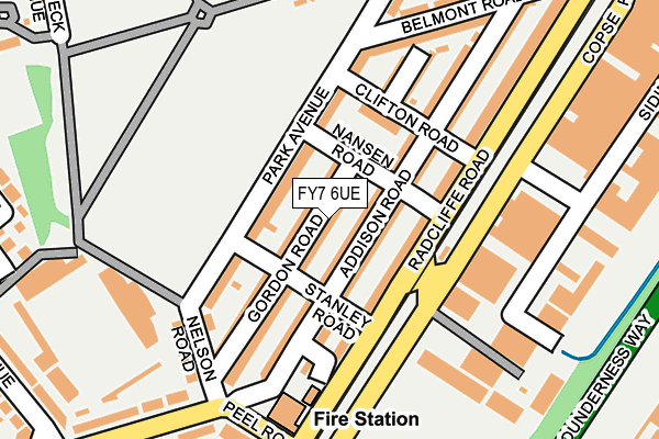 FY7 6UE map - OS OpenMap – Local (Ordnance Survey)