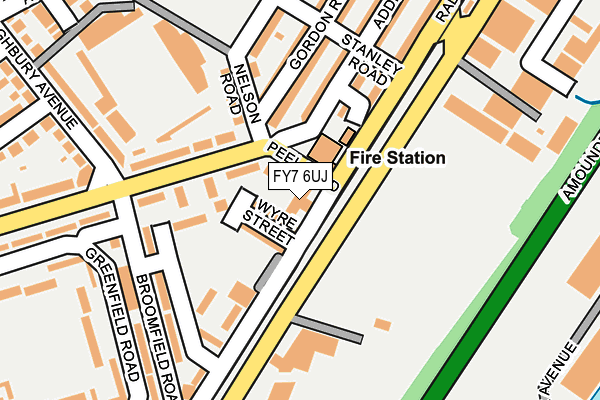 FY7 6UJ map - OS OpenMap – Local (Ordnance Survey)