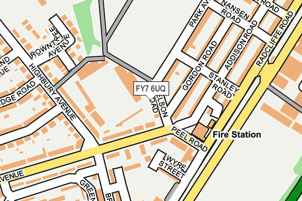 FY7 6UQ map - OS OpenMap – Local (Ordnance Survey)